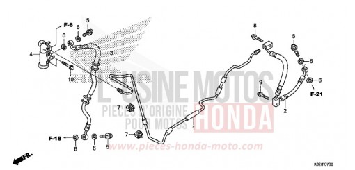 DURITE FREIN ARRIERE/TUYAU DE FREIN SH150G de 2016